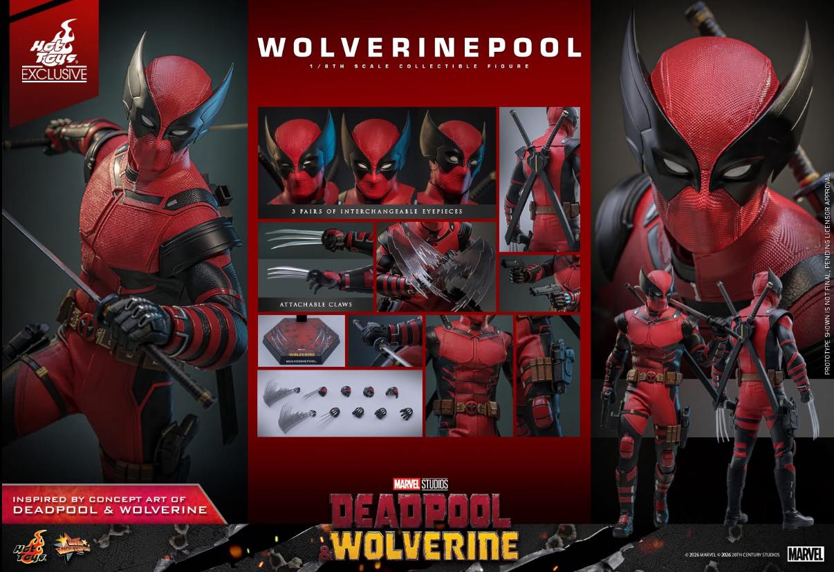 Preorder🔥Hot toys MMS857 DEADPOOL & WOLVERINE WOLVERINEPOOL [HOT TOYS EXCLUSIVE] 1/6TH SCALE COLLECTIBLE FIGURE