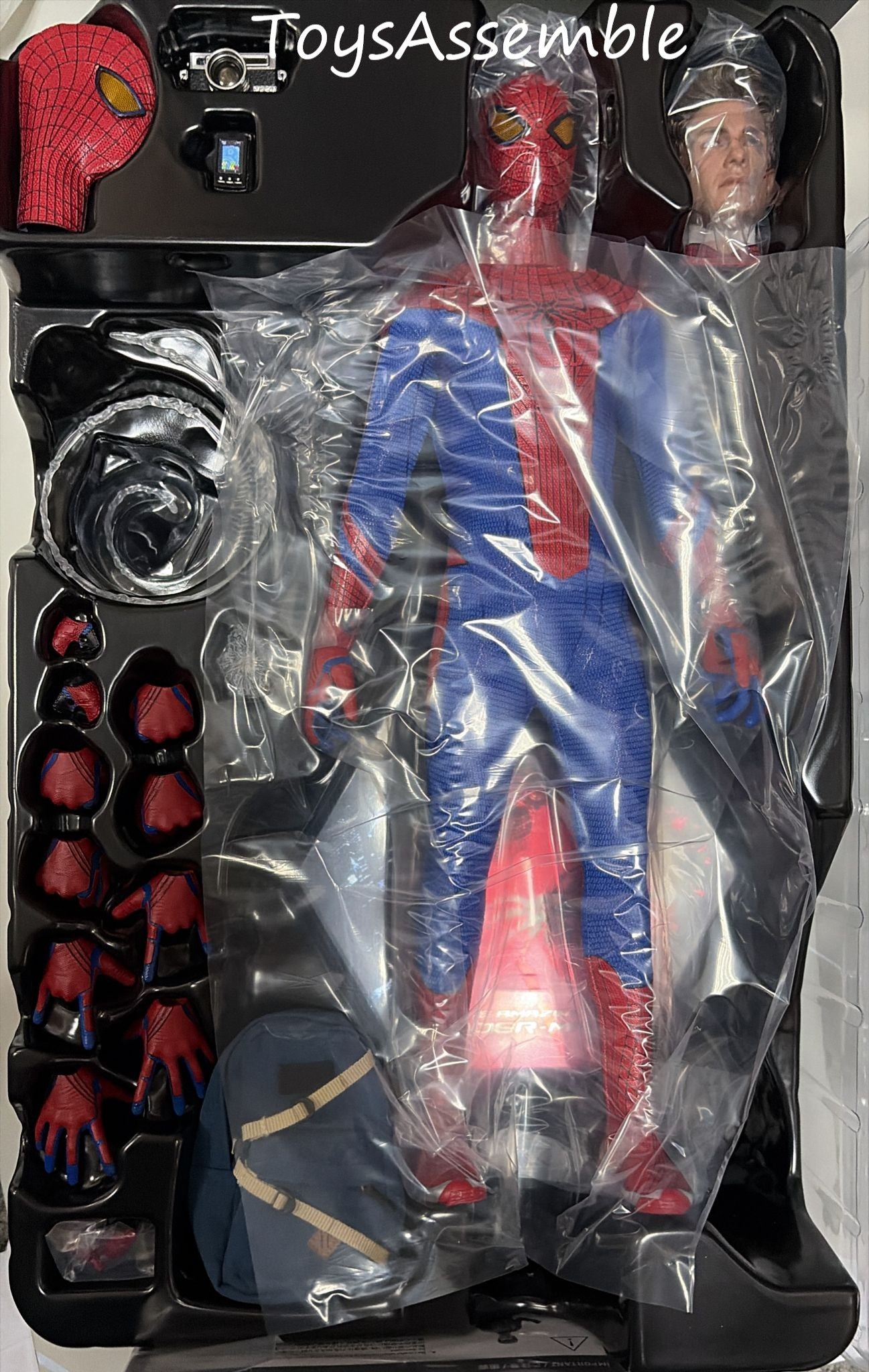 OPENED🔥Hot Toys MMS771 The Amazing Spider-Man 1/6th Scale The Amazing Spider-Man Collector edition