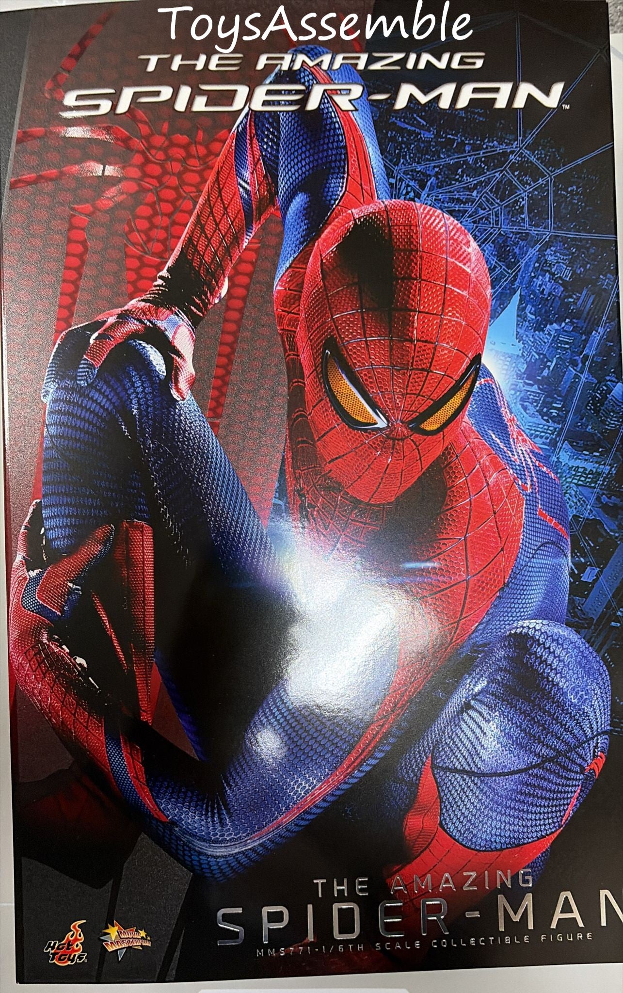 OPENED🔥Hot Toys MMS771 The Amazing Spider-Man 1/6th Scale The Amazing Spider-Man Collector edition