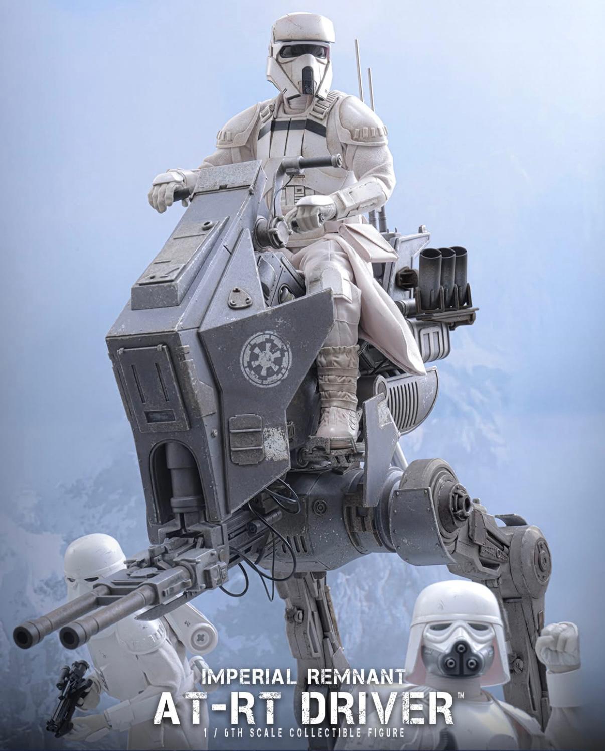 Preorder🔥Hot Toys MMS875 Star Wars: The Mandalorian Grogu - Imperial Remnant AT-RT Driver and AT-RT 1/6th Scale Collectible Set