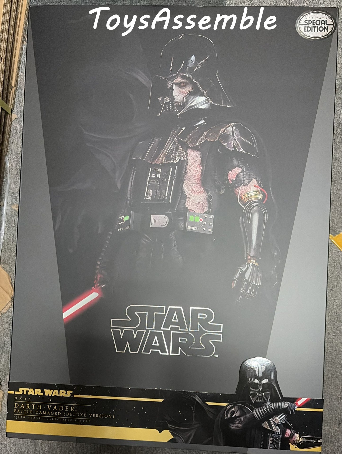 READY🔥DX45B STAR WARS DARTH VADER (BATTLE DAMAGED) (DELUXE VERSION) Special Edition 1/6TH SCALE COLLECTIBLE FIGURE