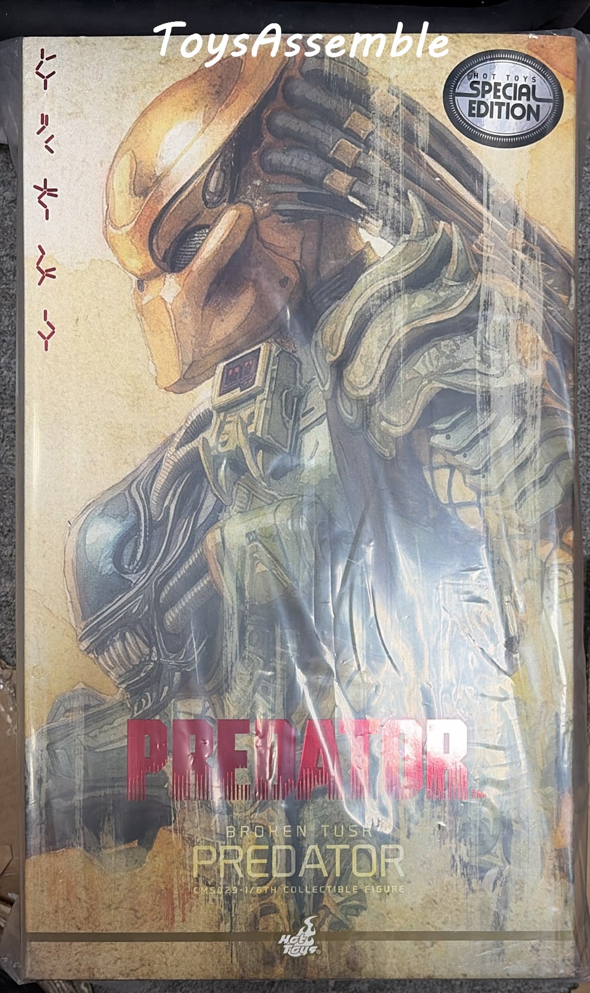 READY🔥Hot Toys CMS029B Predator 1/6th scale Broken Tusk Predator (Special Edition)