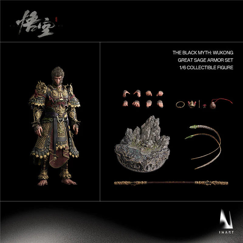 READY🔥INART MAG015 The Black Myth: Wukong Great Sage Armor Set 1/6 Scale Collectible Figure