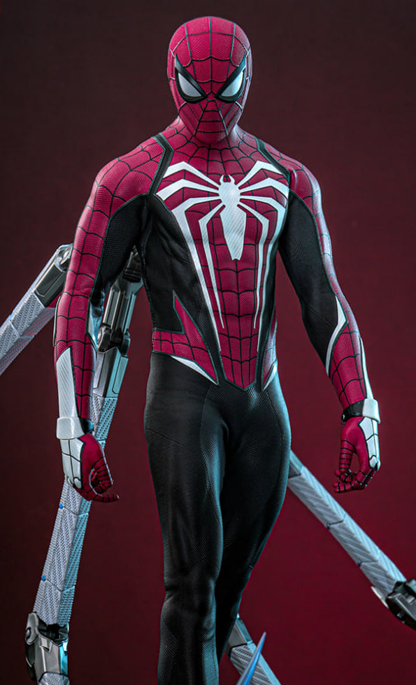 READY🔥Hot Toys VGM66 Marvel’s Spider-Man 2 Peter Parker (Advanced Suit 2.0) (Red and Black Suit Style) 1/6 Scale Collectible Figure (Limited 500 Pieces in Hong Kong)