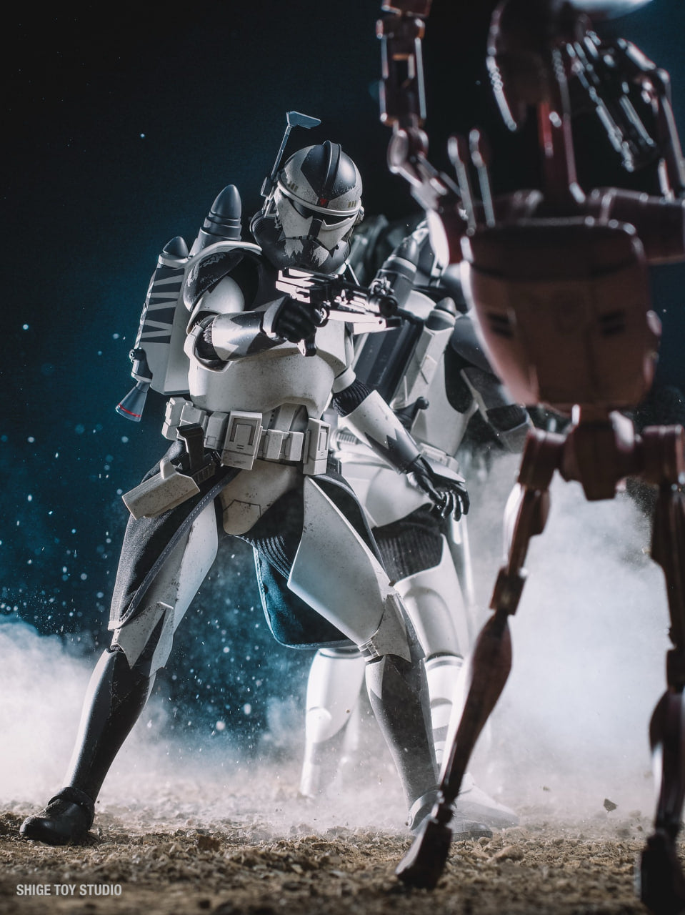 READY🔥Hot Toys TMS141 Star Wars: The Clone Wars 1/6th scale Clone Commander Wolffe Collectible Figure