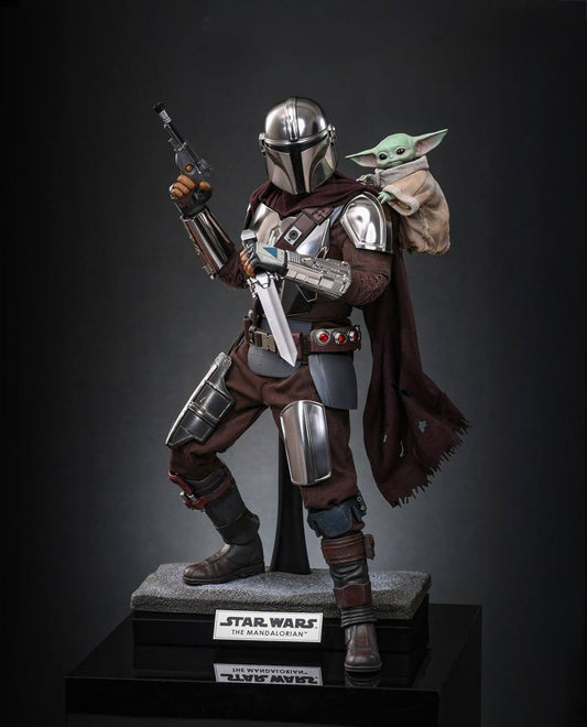 Preorder🔥Hot Toys MMS871 Star Wars: The Mandalorian & Grogu - The Mandalorian and Grogu 1/6th scale Collectible Set