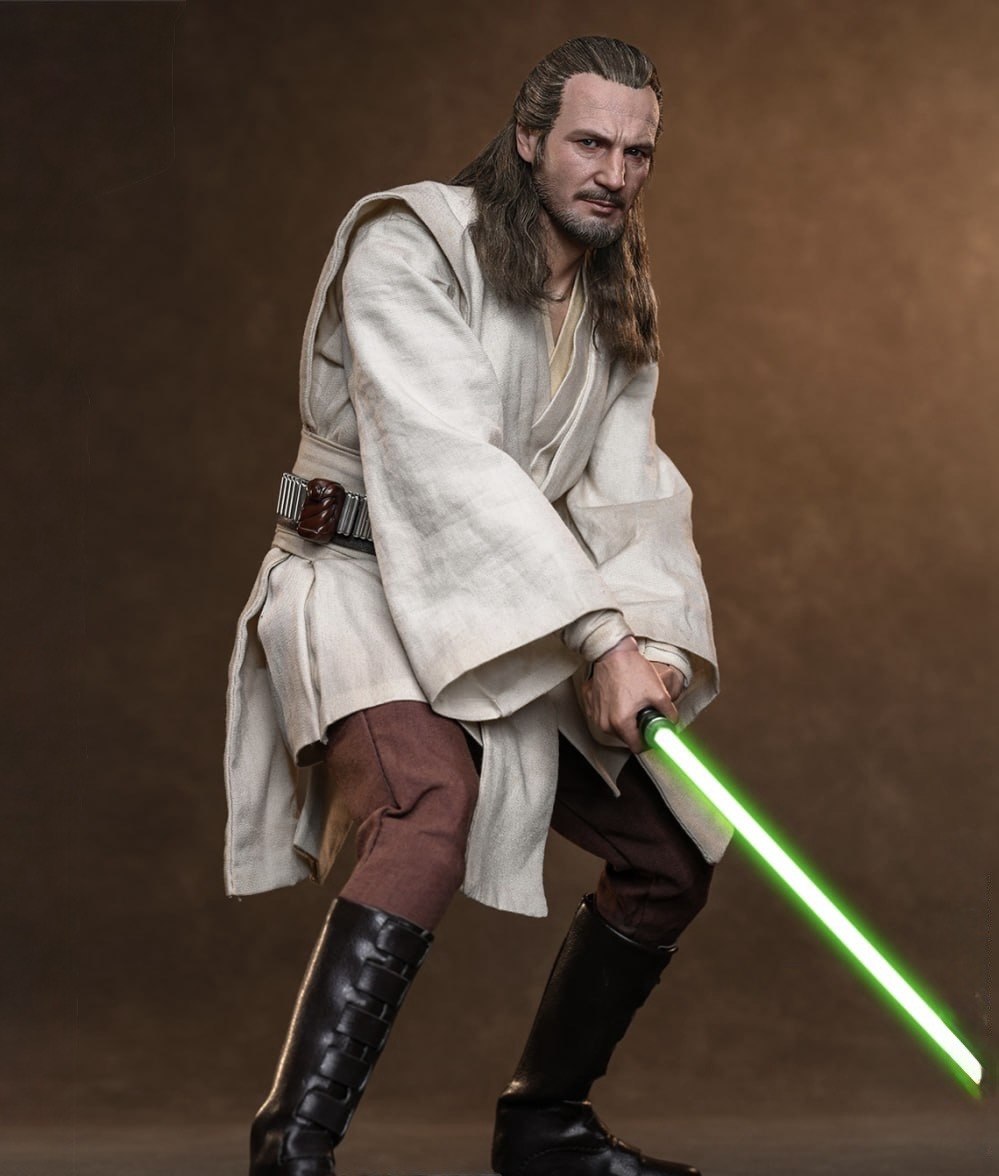 Preorder🔥Hot Toys MMS881AE Star Wars: The Phantom Menace 1/6th scale Qui-Gon Jinn (Artisan Edition) [Hot Toys Exclusive] 】