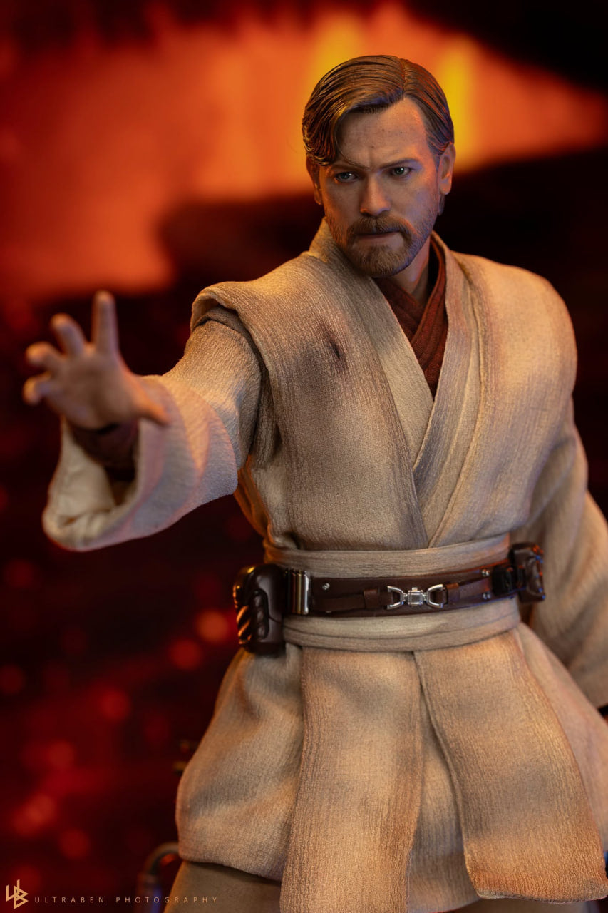 🔥Hot Toys MMS843 Star Wars: Revenge Of The Sith - Obi-Wan Kenobi (Mustafar) 1/6th Scale Collectible Figure