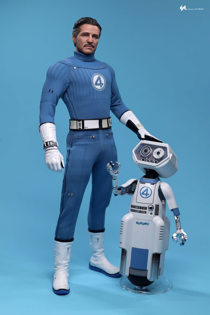 READY🔥Hot Toys MMS822B The Fantastic Four: First Steps 1/6 Mister Fantastic and H.E.R.B.I.E. Collectible Set Special Edition
