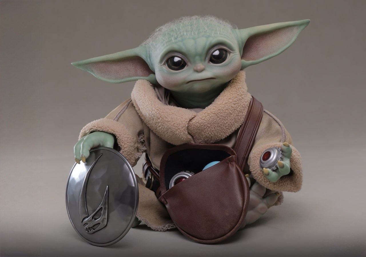 Preorder🔥Hot Toys LMS016 Star Wars: The Mandalorian & Grogu - Grogu Life-Size Collectible Figure