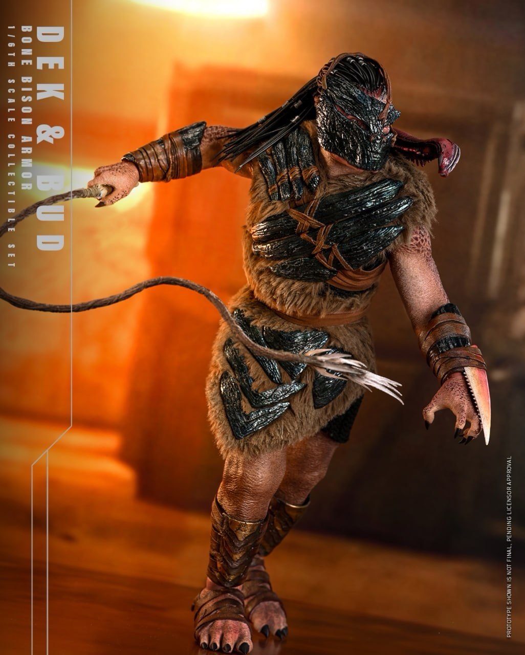 Preorder🔥Hot Toys MMS873 Predator: Badlands Dek (Bone Bison Armor) and Bud 1/6th scale Collectible Set