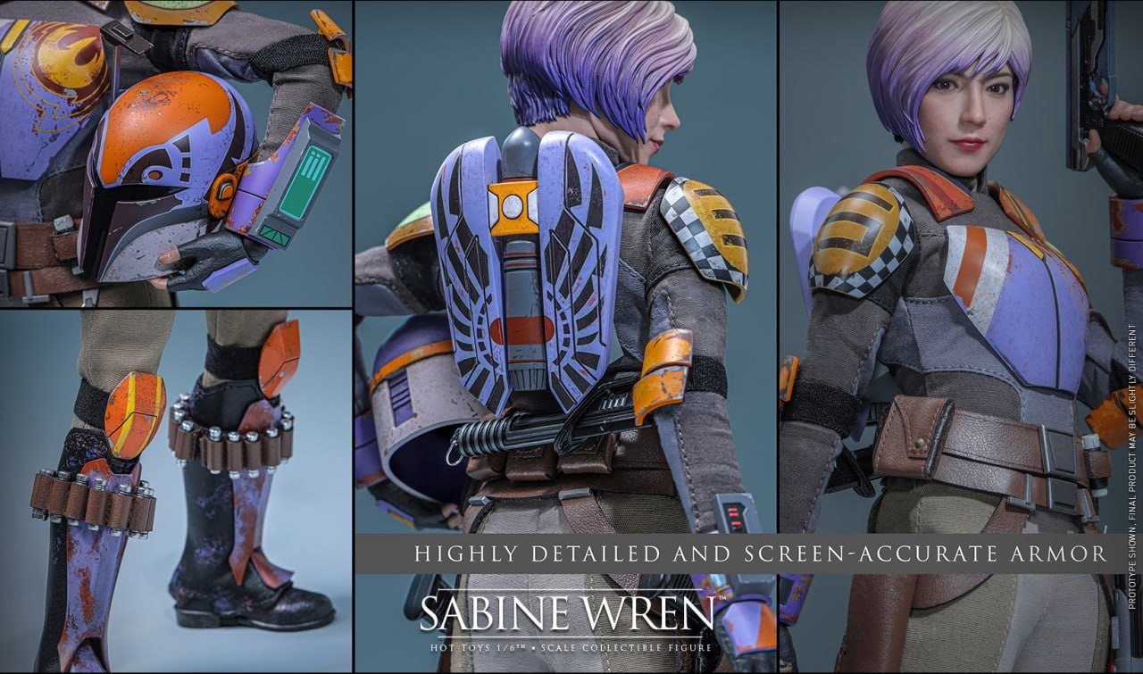 READY🔥Hot Toys TMS171 Star Wars: Rebels - Sabine Wren 1/6th scale Collectible Figure