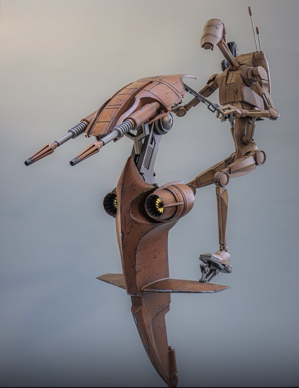 Preorder🔥Hot Toys MMS887 Star Wars: The Phantom Menace - 1/6th scale Battle Droid & STAP Collectible Set