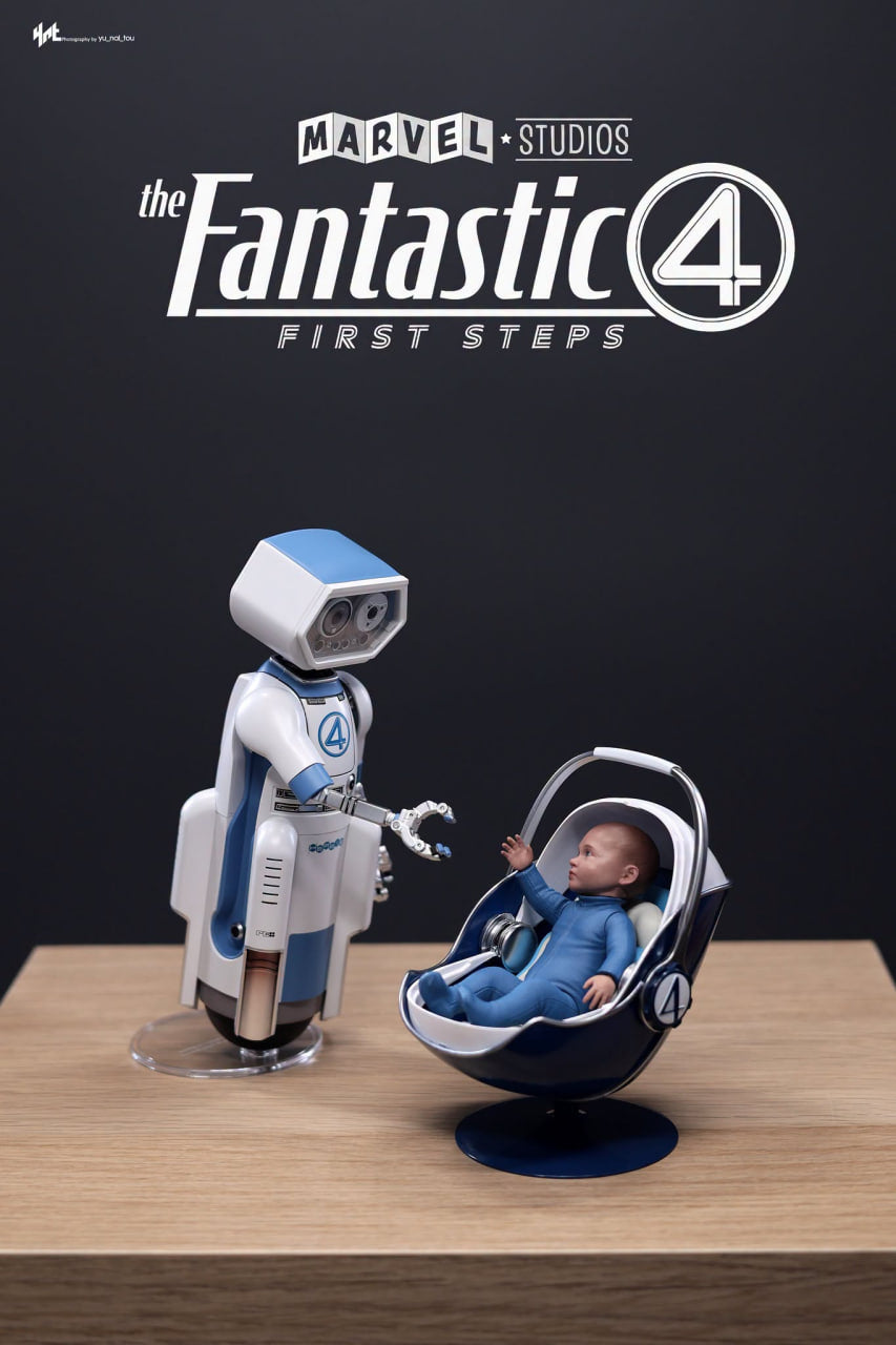 READY🔥Hot Toys MMS824B The Fantastic Four: First Steps 1/6 Invisible Woman and H.E.R.B.I.E. Collectible Set Special Edition