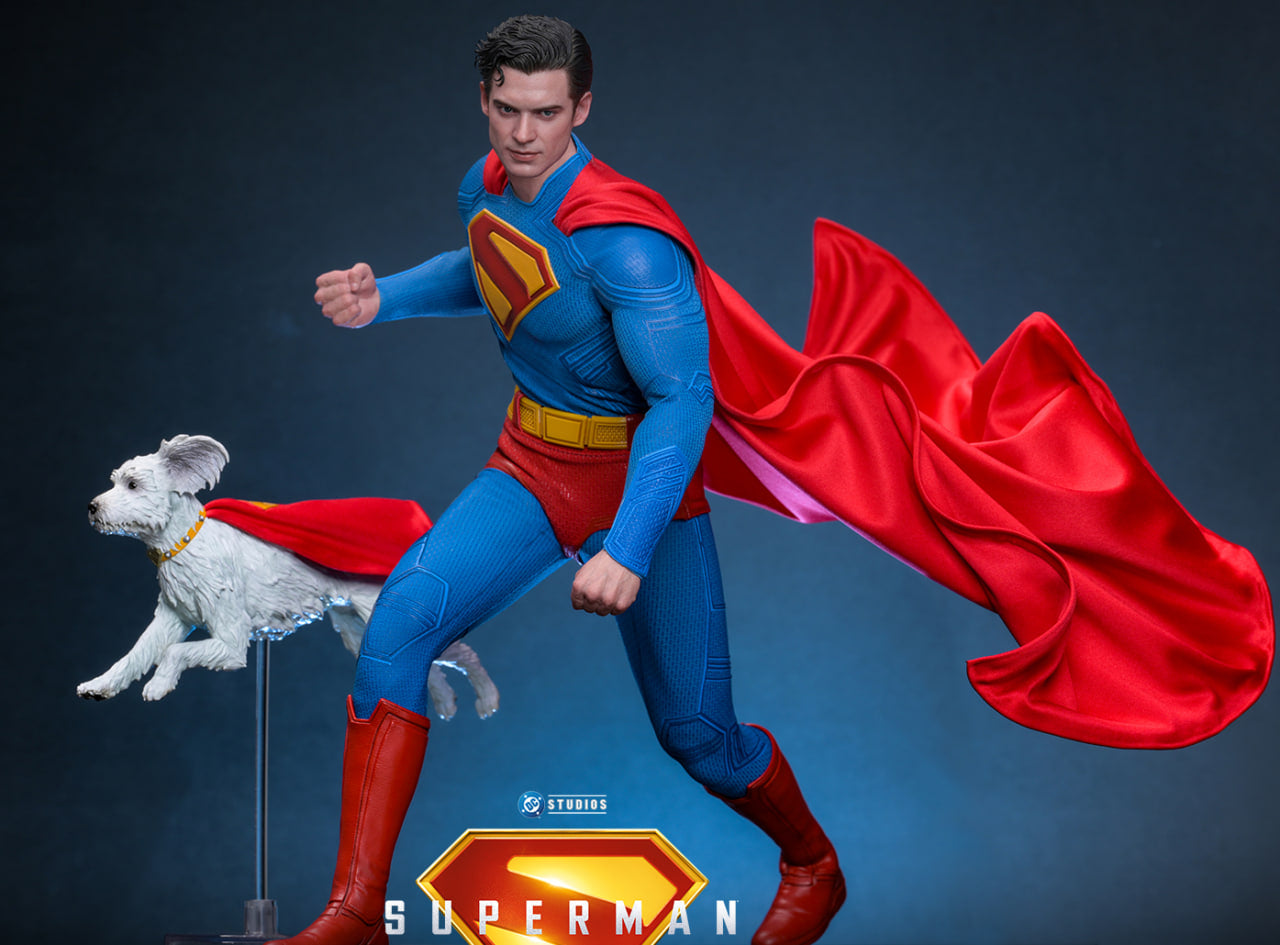 Preorder🔥Hot Toys MMS812 Superman 1/6th Scale Superman & Krypto Collectible Set