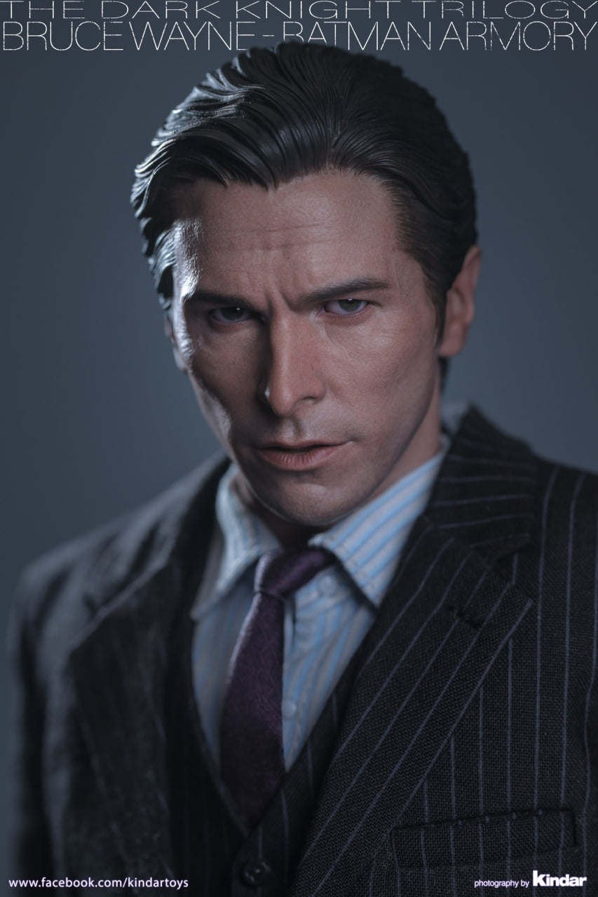 🔥Hot Toys MMS750 Batman The Dark Knight - 1/6th scale Batman Armory with Bruce Wayne (2.0) Collectible Set