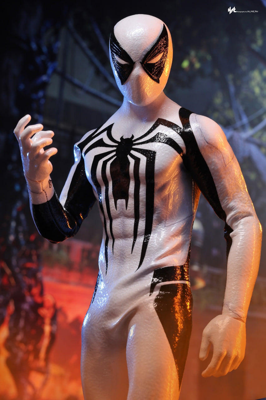 READY🔥Hot Toys VGM69 Marvel Spider-Man 2 Spiderman 1/6th scale Peter Parker (Anti-Venom Suit) Collectible Figure