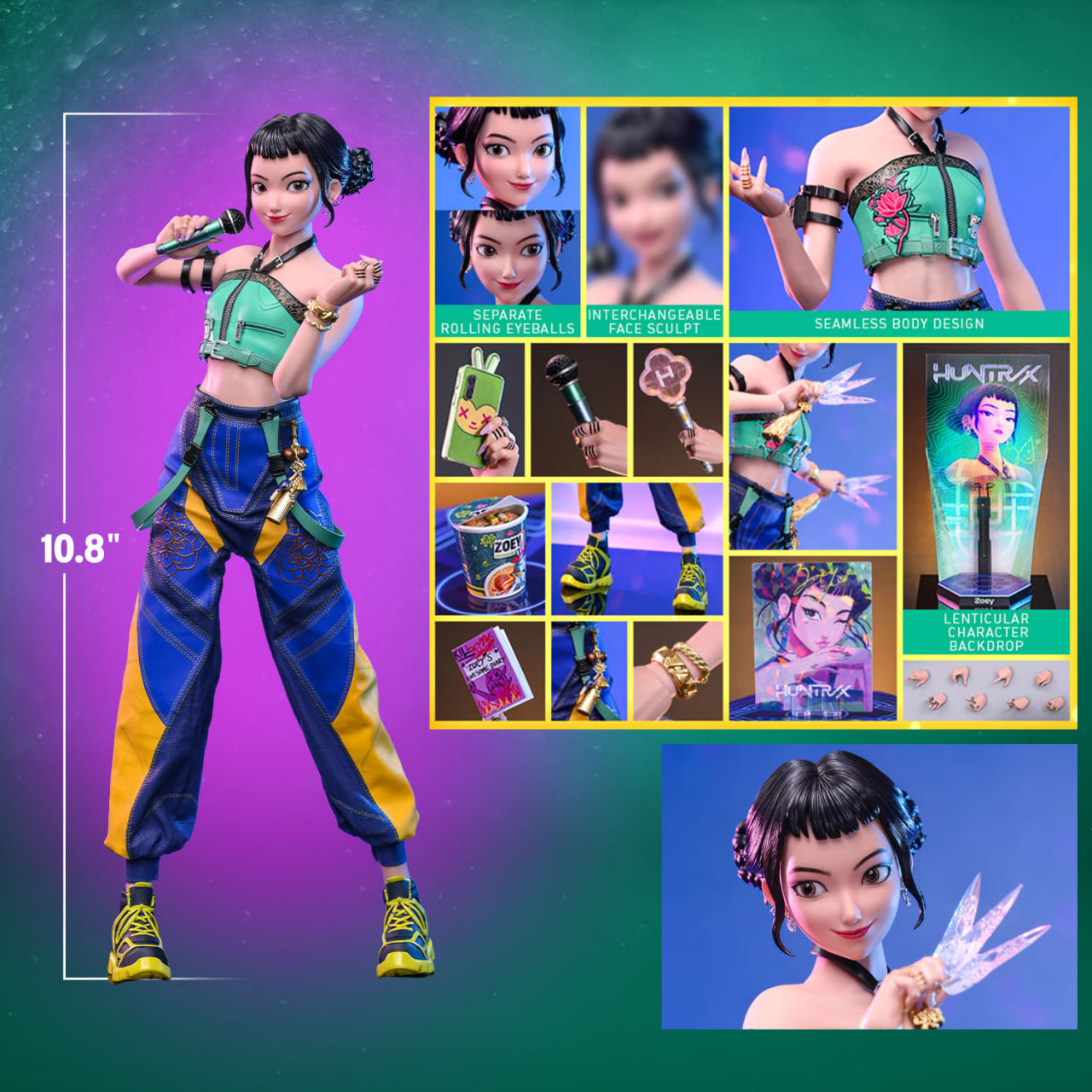 Preorder🔥Hot Toys TMS178 KPop Demon Hunters 1/6th scale Zoey Collectible Figure