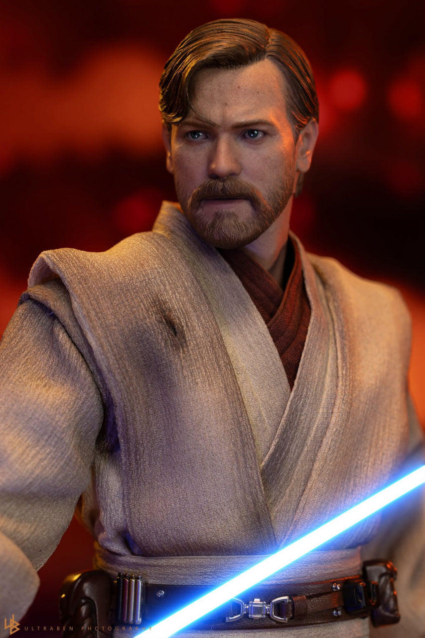 🔥Hot Toys MMS843 Star Wars: Revenge Of The Sith - Obi-Wan Kenobi (Mustafar) 1/6th Scale Collectible Figure
