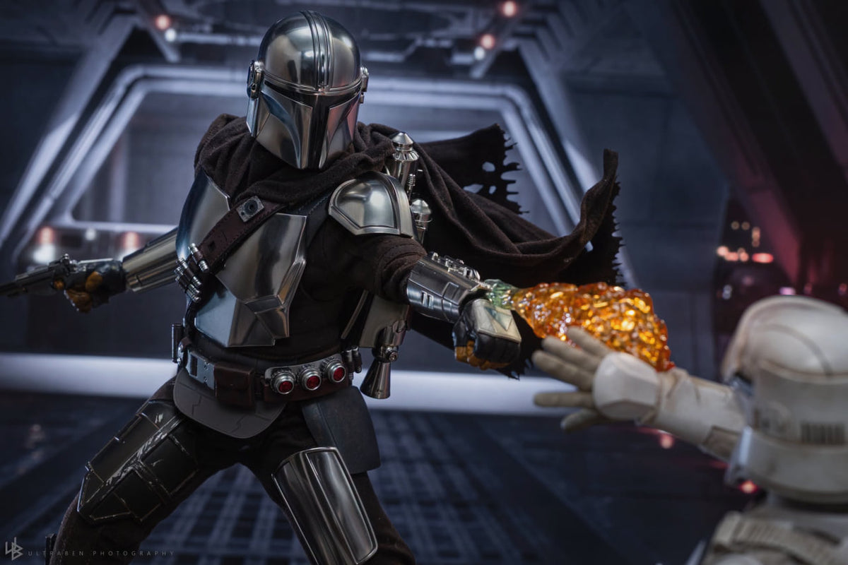 🔥Hot Toys MMS872 Star Wars: The Mandalorian & Grogu - The Mandalorian & Grogu Collectible Set (Deluxe Version)