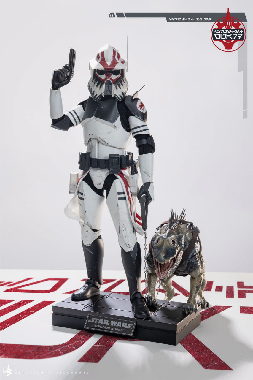 🔥Hot Toys TMS167 Star Wars: The Clone Wars - Sergeant Hound 1/6th Scale Collectible Figure