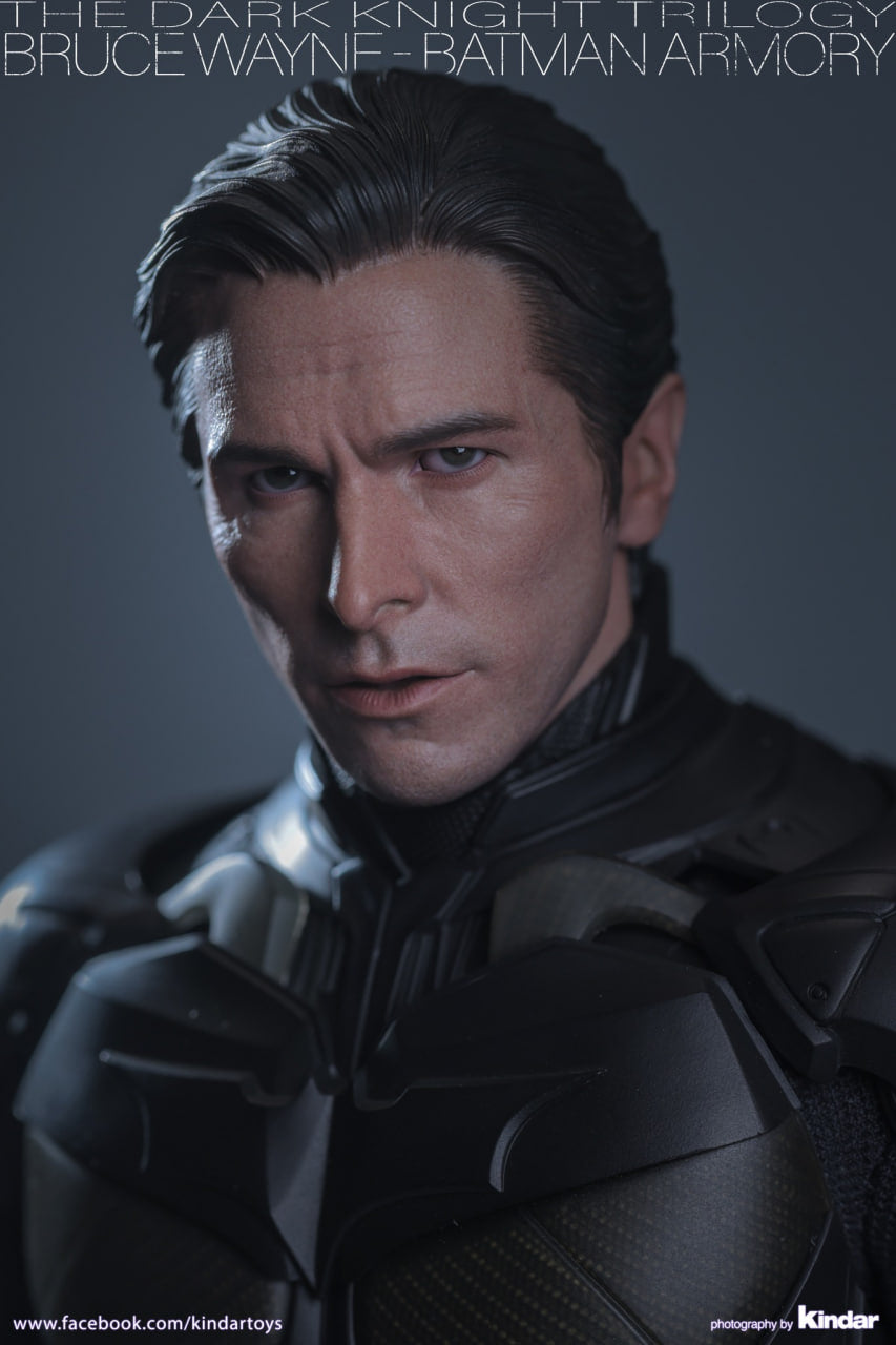 🔥Hot Toys MMS750 Batman The Dark Knight - 1/6th scale Batman Armory with Bruce Wayne (2.0) Collectible Set