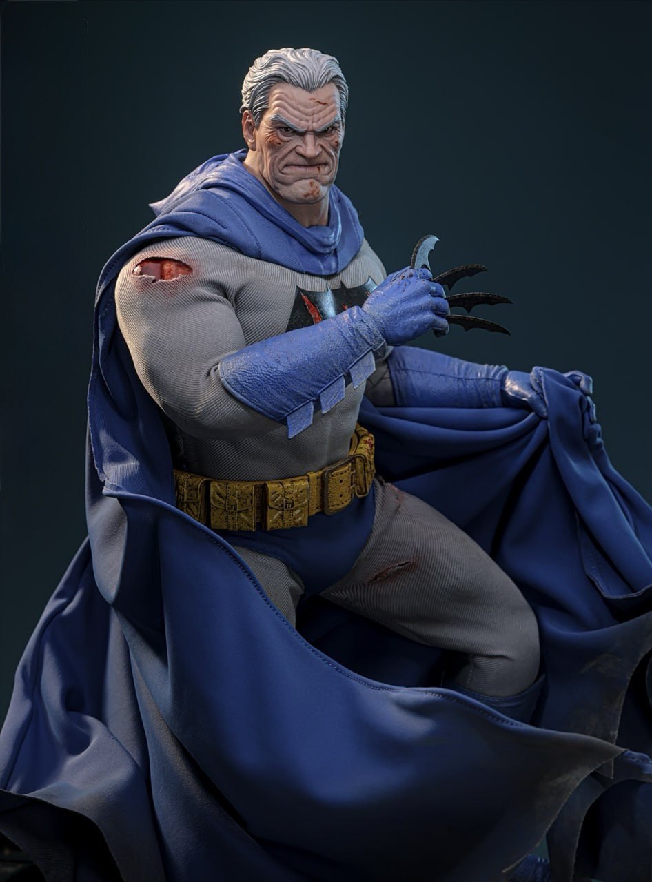 Preorder🔥Hot Toys CMS031 Batman: The Dark Knight Returns Batman (Battle Damaged) 1/6th Scale Collectible Figure