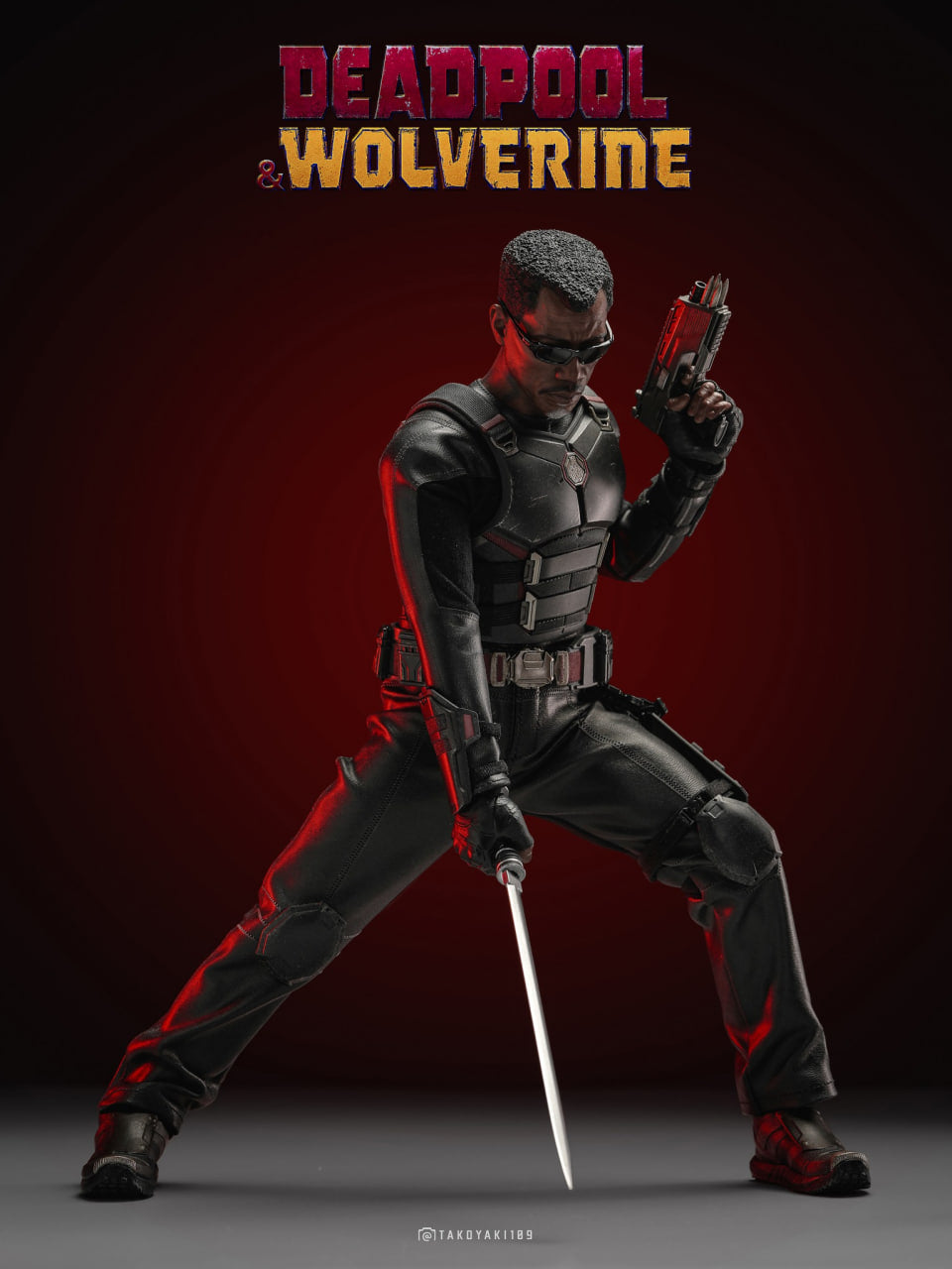 READY🔥Hot Toys MMS791B Deadpool & Wolverine 1/6th Scale Blade Collectible Figure (First Edition)