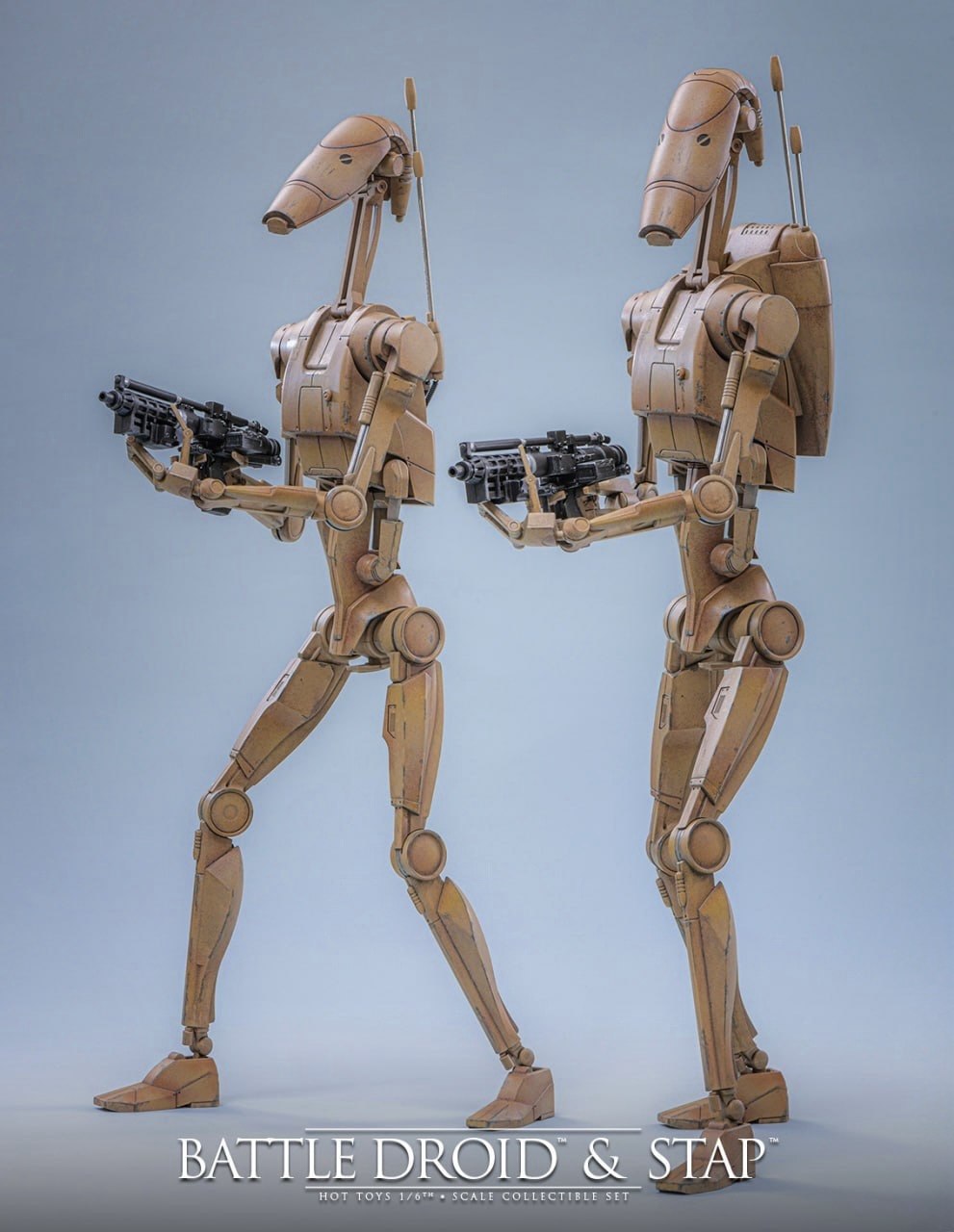 Preorder🔥Hot Toys MMS887 Star Wars: The Phantom Menace - 1/6th scale Battle Droid & STAP Collectible Set