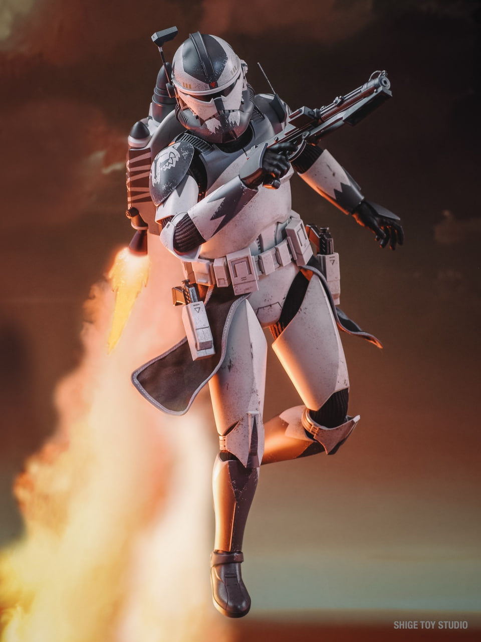 READY🔥Hot Toys TMS141 Star Wars: The Clone Wars 1/6th scale Clone Commander Wolffe Collectible Figure