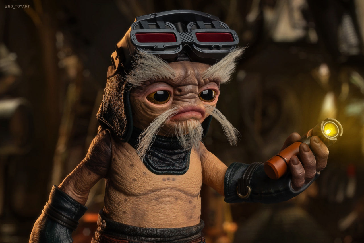 🔥Hot Toys LMS017 Star Wars: The Mandalorian & Grogu - Anzellan Droidsmith Life-Size Collectible Figure