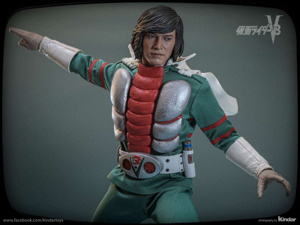 🔥Hot Toys TMS162B Kamen Rider V3 - 1:6 Kamen Rider V3