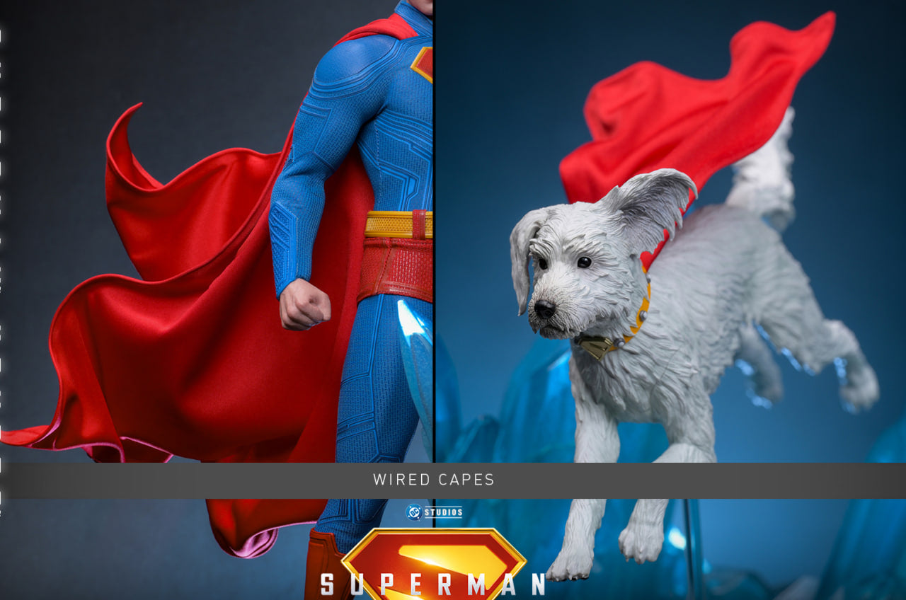 Preorder🔥Hot Toys MMS812 Superman 1/6th Scale Superman & Krypto Collectible Set