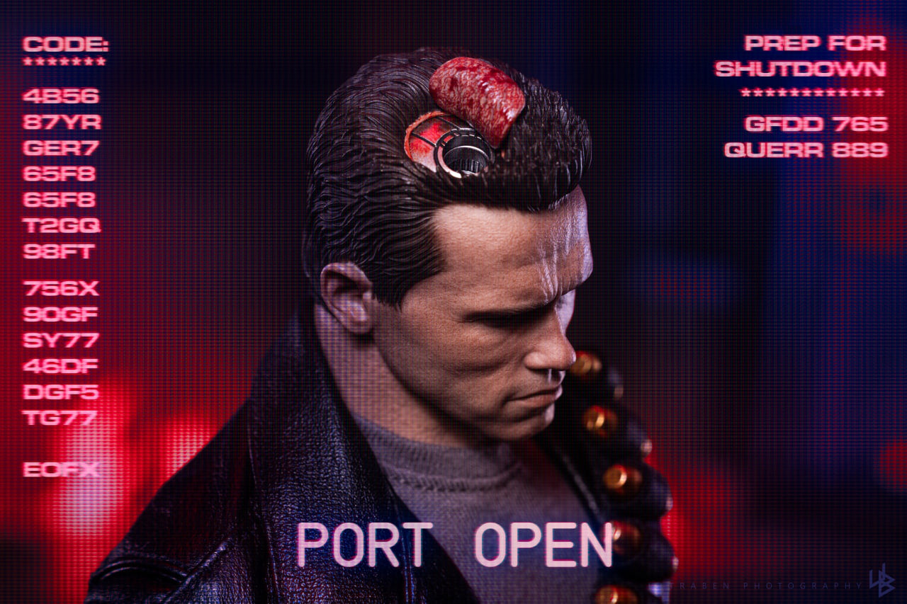 READY🔥Hot Toys MMS795 Terminator 2: Judgment Day 1/6th Scale T-800 (2.0) Collectible Figure