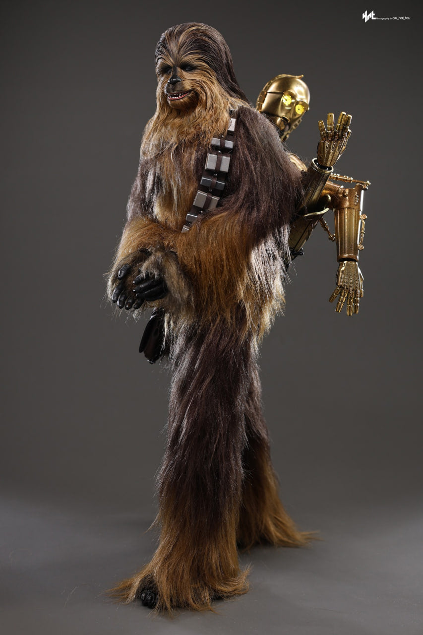 READY🔥Hot Toys MMS766 Star Wars: Episode V The Empire Strikes Back 1/6th scale Chewbacca with Disassembled C3PO Collectible Figure