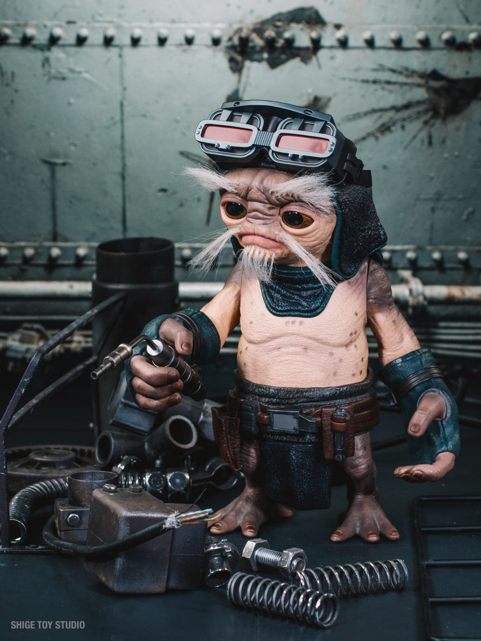 🔥Hot Toys LMS017 Star Wars: The Mandalorian & Grogu - Anzellan Droidsmith Life-Size Collectible Figure