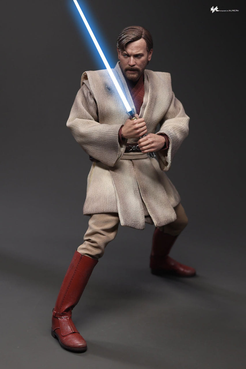 🔥Hot Toys MMS843 Star Wars: Revenge Of The Sith - Obi-Wan Kenobi (Mustafar) 1/6th Scale Collectible Figure