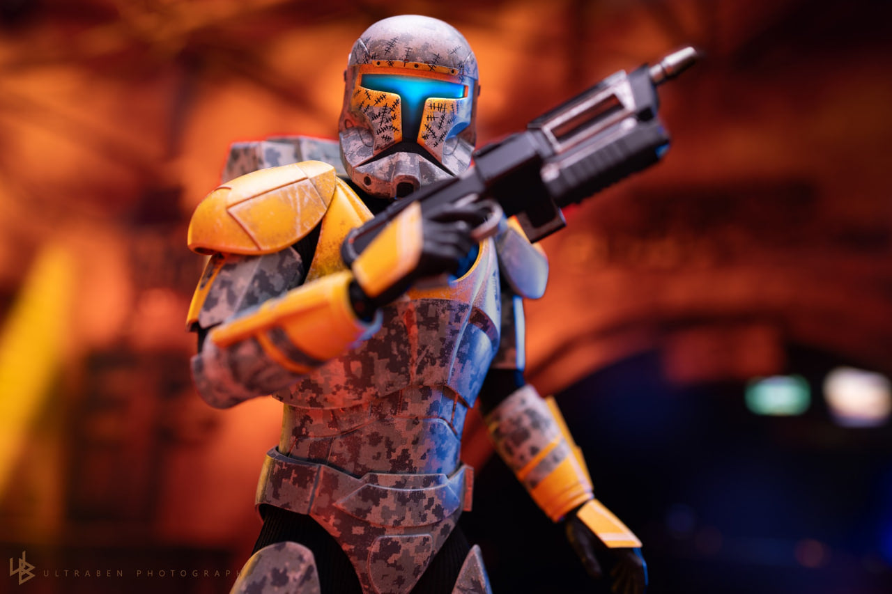 READY🔥Hot Toys TMS155 Star Wars The Clone Wars Clone Commando Gregor [Hot Toys Exclusive] 1/6th scale Collectible Figure