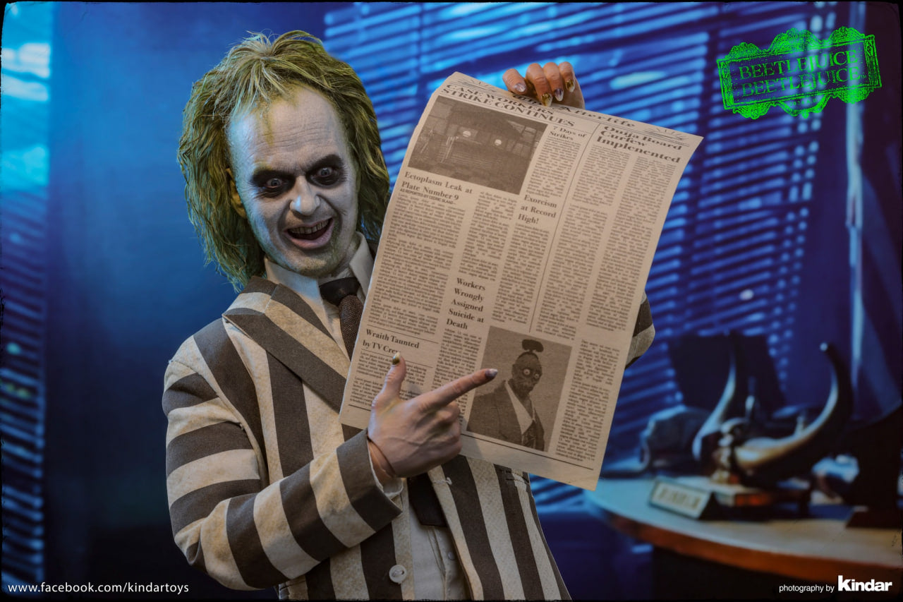 READY🔥Hot Toys MMS767 Beetlejuice 1/6th scale Beetlejuice Collectible Figure