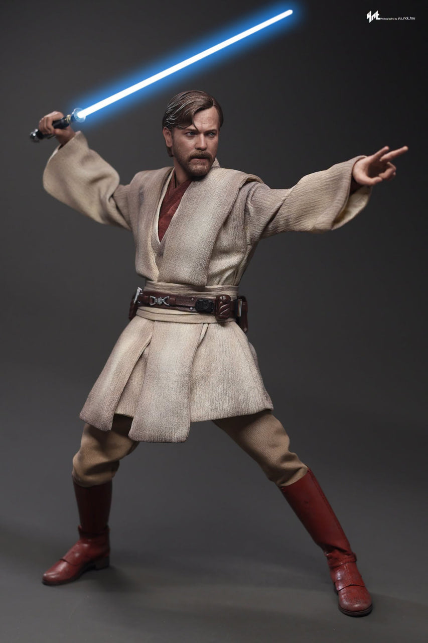 🔥Hot Toys MMS843 Star Wars: Revenge Of The Sith - Obi-Wan Kenobi (Mustafar) 1/6th Scale Collectible Figure