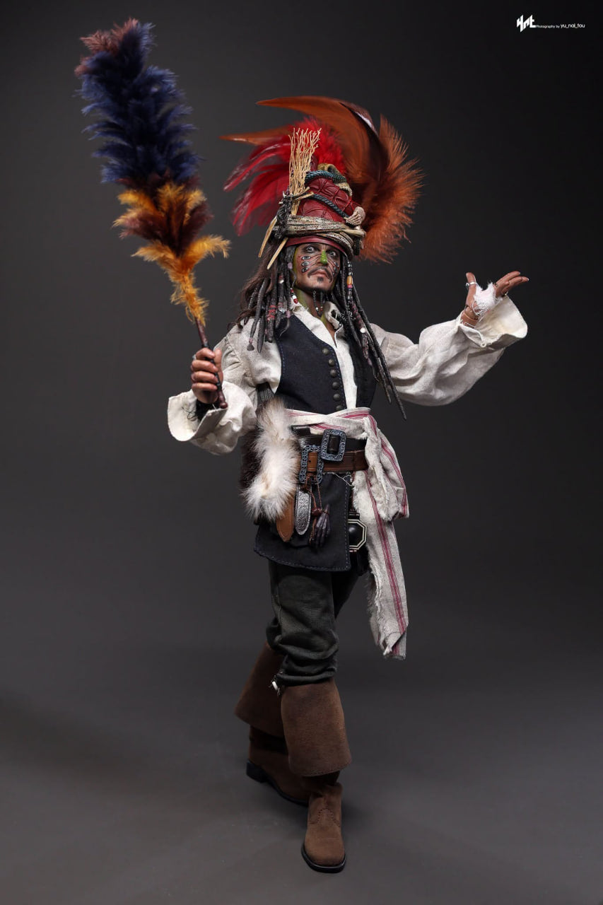 READY🔥Hot Toys DX48 Pirates of the Caribbean: Dead Man’s Chest Pelegostos Chief Jack Sparrow 1/6th scale Collectible Figure
