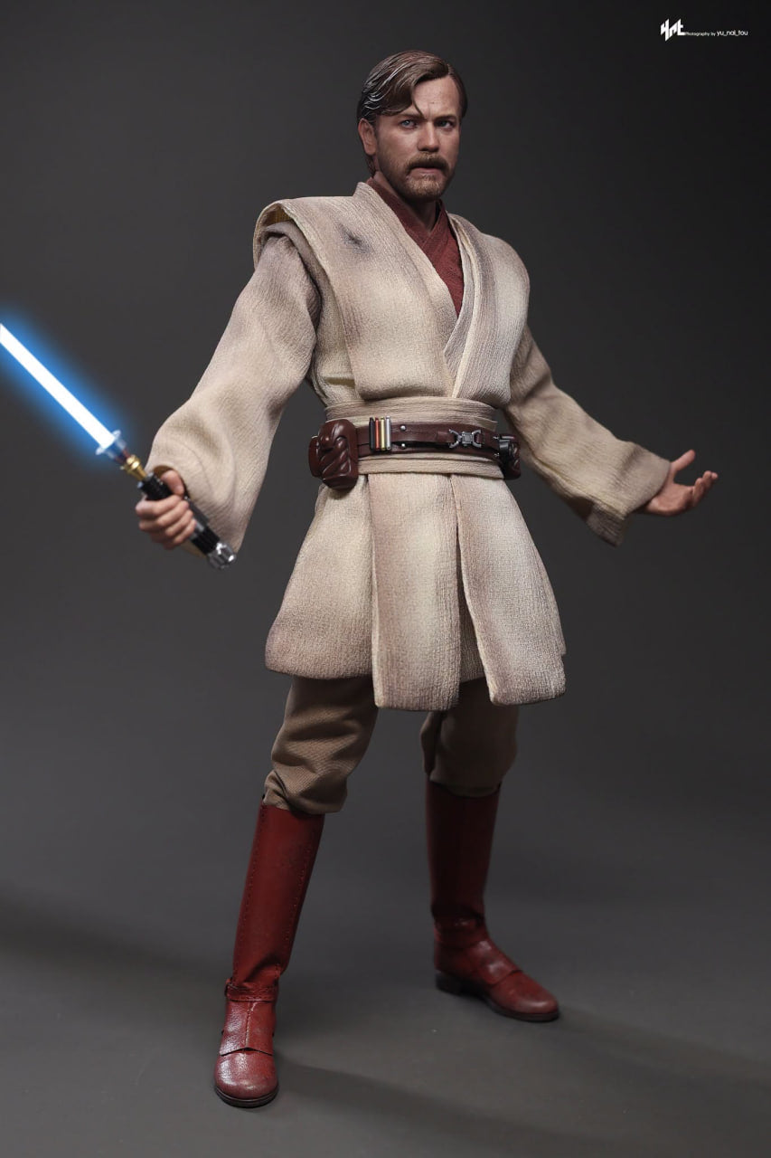 🔥Hot Toys MMS843 Star Wars: Revenge Of The Sith - Obi-Wan Kenobi (Mustafar) 1/6th Scale Collectible Figure