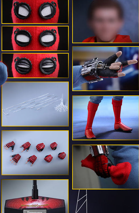 🔥Hot toys MMS414 Spiderman Homecoming Homemade Suit