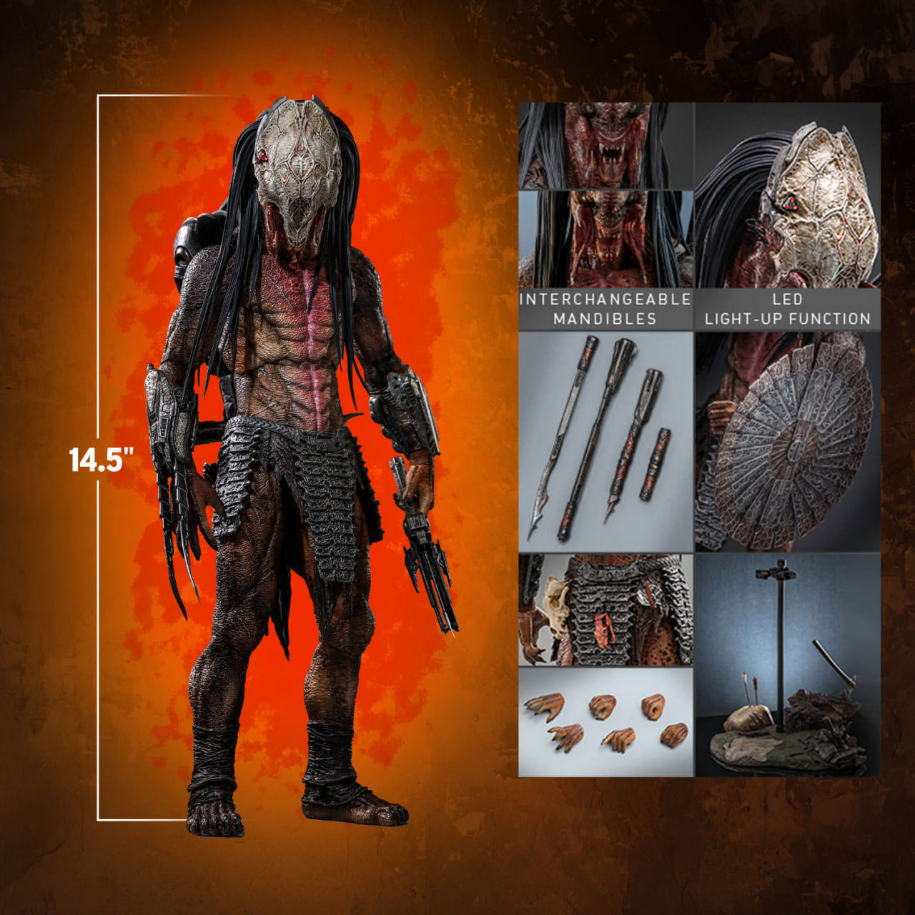 READY🔥Hot Toys TMS114 The Prey Feral Predator 1/6 Scale Collectible Figure