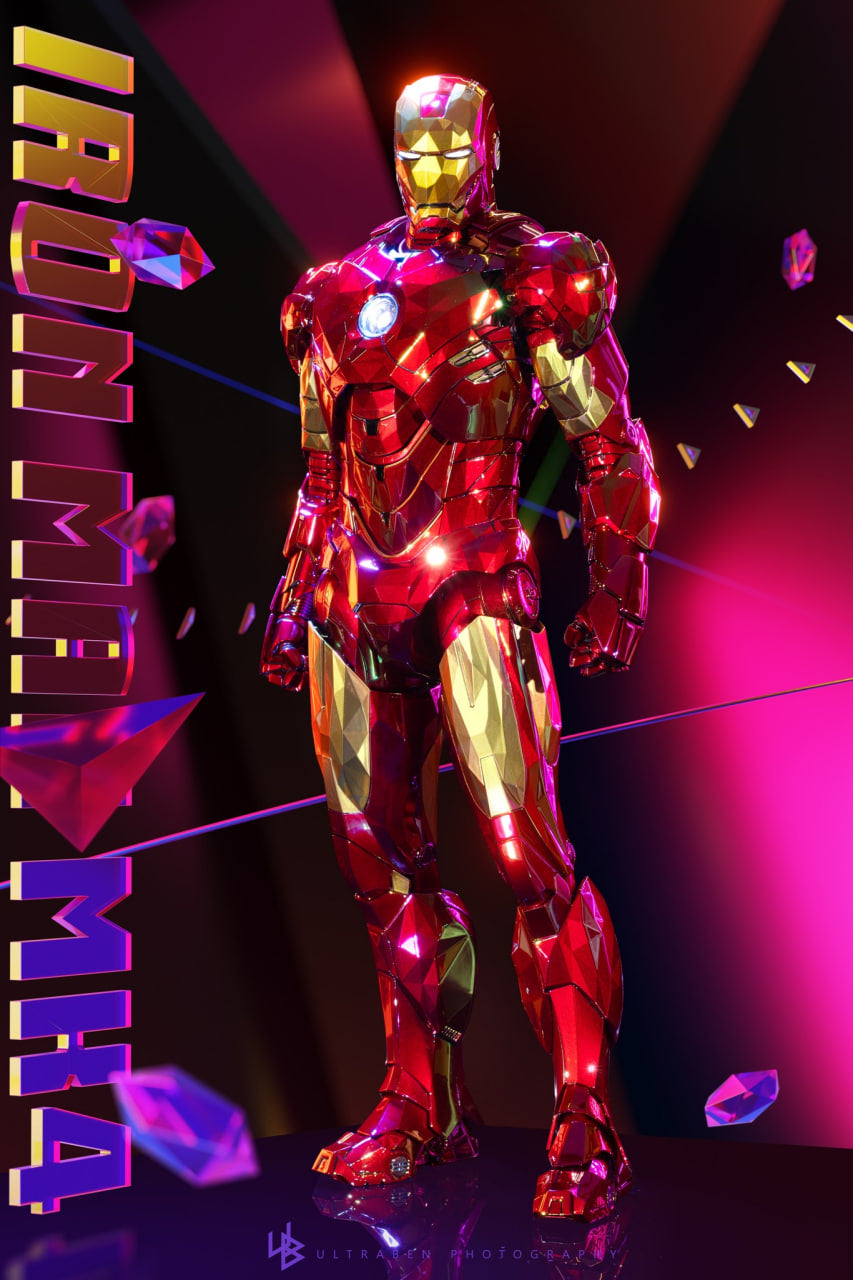 🔥Hot Toys MMS792D70 Iron Man 2: 1/6th scale Iron Man Mark IV (Fractal Armor) Collectible Figure Limited Edition [Hot Toys Exclusive]