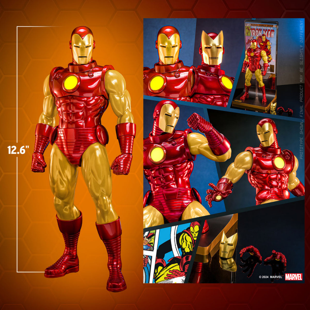 READY🔥Hot Toys Hono Studio HS05 Ironman Comic Version 1/6 Scale Collectible Figure