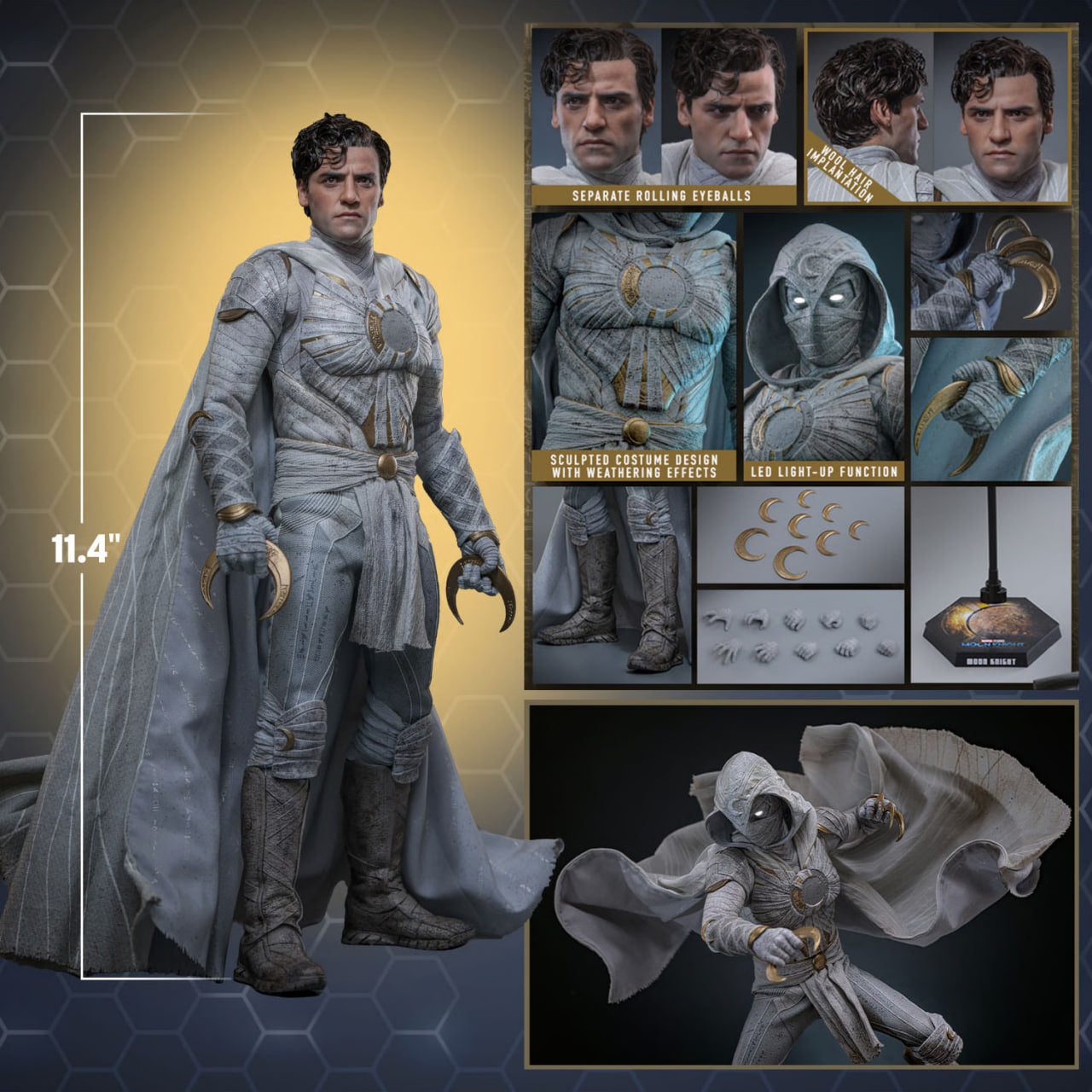 READY🔥Hot Toys TMS140AE Moon Knight 1/6th scale Moon Knight Collectible Figure Limited Edition (Artisan Edition) (Hot Toys Exclusive)