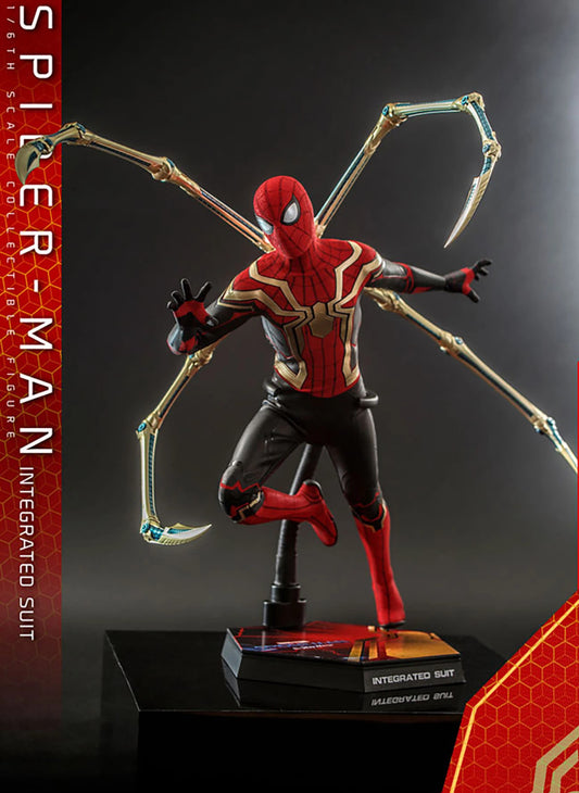 🔥Hot Toys MMS623 SPIDER-MAN: NO WAY HOME 1/6 SPIDER-MAN (INTEGRATED SUIT)