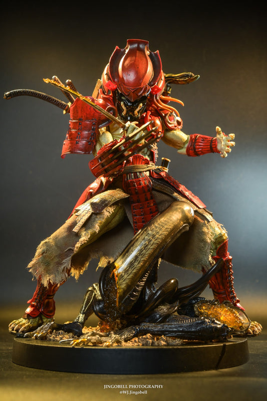 READY🔥Hot Toys AC06B Alien vs Predator 1/6th Scale Akaoni Samurai Predator Collectible Figure Special Edition