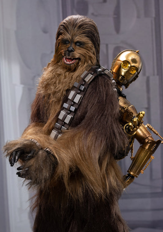 READY🔥Hot Toys MMS766 Star Wars: Episode V The Empire Strikes Back 1/6th scale Chewbacca with Disassembled C3PO Collectible Figure